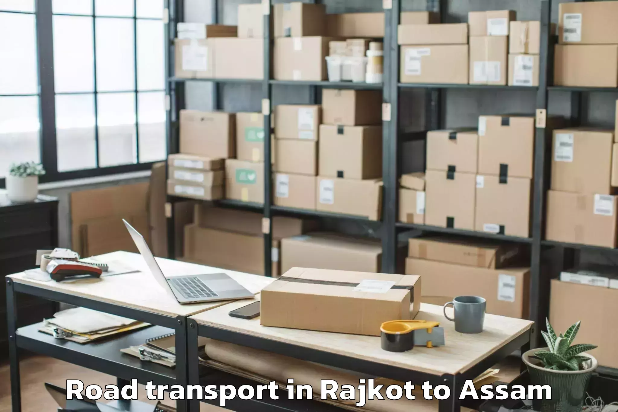 Book Rajkot to Bijni Pt Road Transport Online